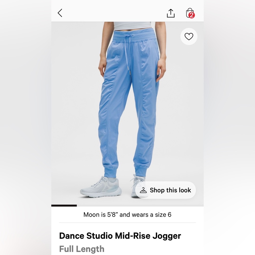 lululemon athletica nwt Pool blue Track Pants